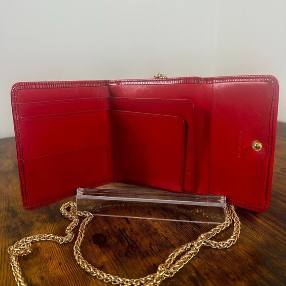 Louis Vuitton Red Epi Leather Vintage Wallet Padlock Gold‎ Hardware Women - Picture 4 of 15